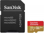 Carte microSD SanDisk Extreme 32Go + Adaptateur SD