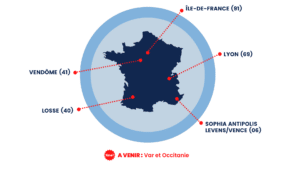 Carte Centres de Formation