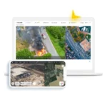 Ua cast application pour le Parrot ANAFI Ai vue sur écran